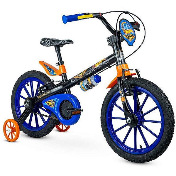Bicicleta infantil aro 16 hot wheels - nathor (unidade)
