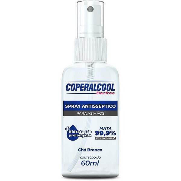 Alcool gel cha branco spray maos 60ml - coala (dp.c/12)