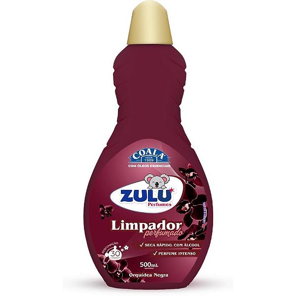 Limpador perfumado zulu/coala orquidea negra500ml - coala (cx.c/12)