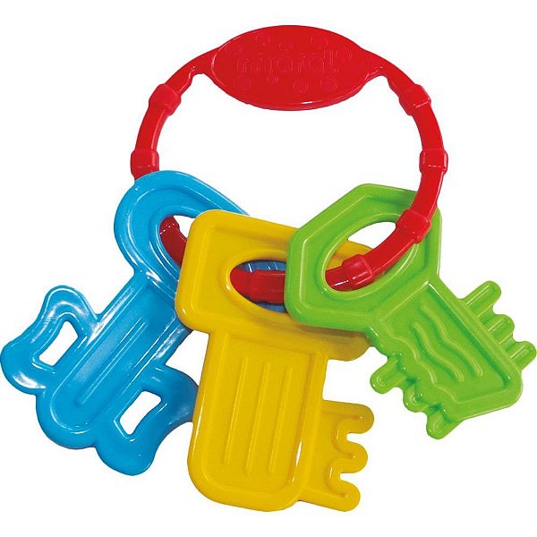 Mordedor infantil baby keys colorido - maral (unidade)