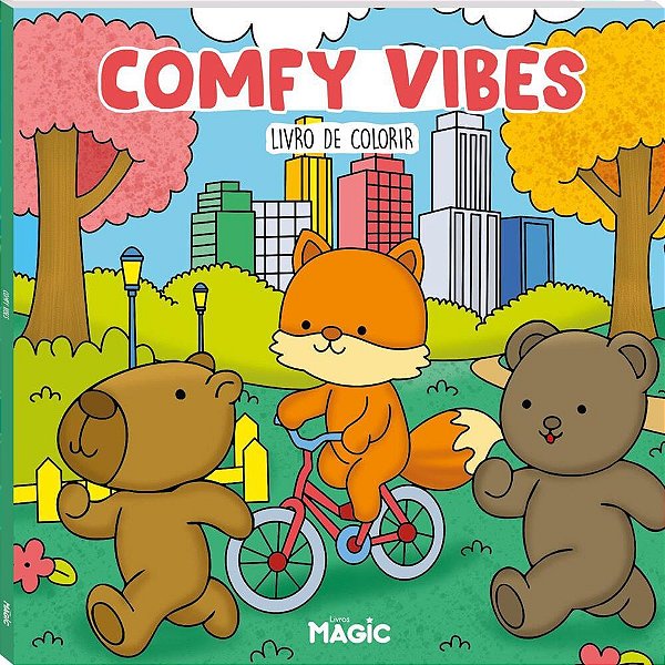 Livro de colorir comfy vibes 48pgs 180g - magic kids (unidade)