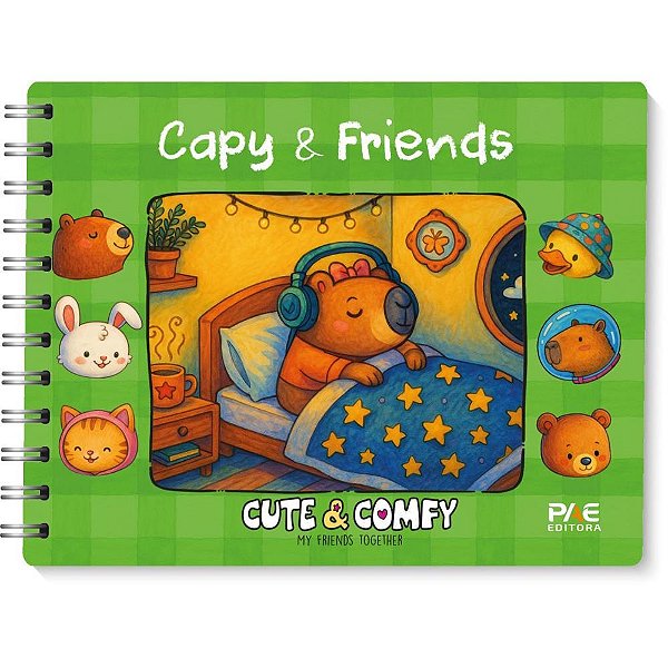 Livro de colorir cute e comfy capy dormindo cd - pae editora (unidade)