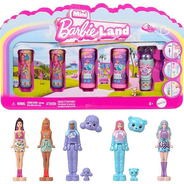 Barbie mini barbieland reveal spring 5-pack - mattel (unidade)