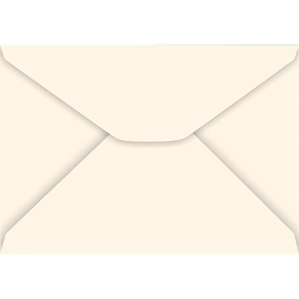 Envelope carta colorido 114x162mm creme 85g - foroni (cx.c/100)