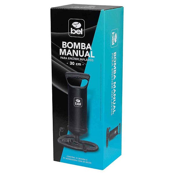 Bomba de ar manual p/ inflaveis - bel (unidade)