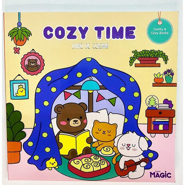 Livro de colorir cozy time 48pgs 180g - magic kids (unidade)