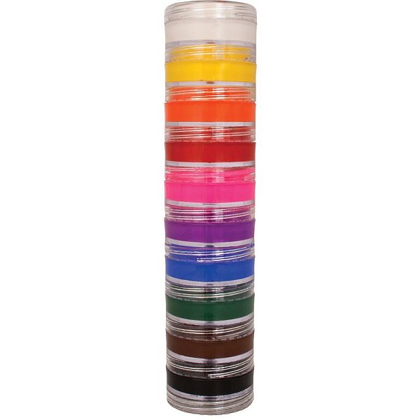 Pintura facial cremosa 4g. 10 cores (s) - colormake (kit)