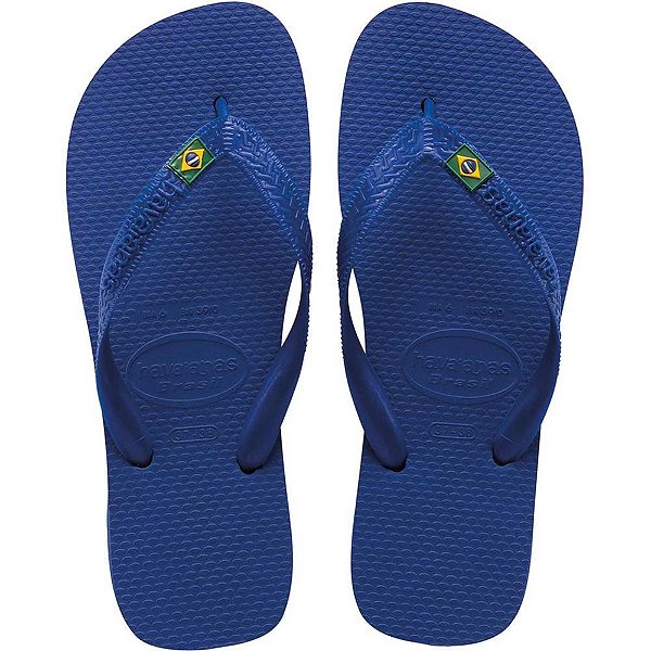 Chinelo havaianas unissex brasil 39/0 azul naval - havaianas (par)