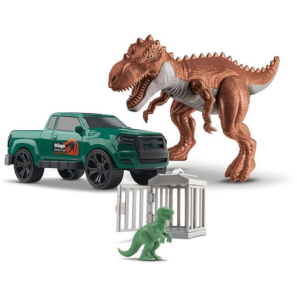 Carrinho escape car dinossauro (s) - orange toys (unidade)