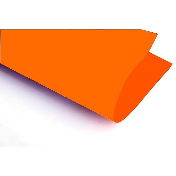 Papel cartolina dupla face color set 48x66cm laranja - reipel (pct.c/20)