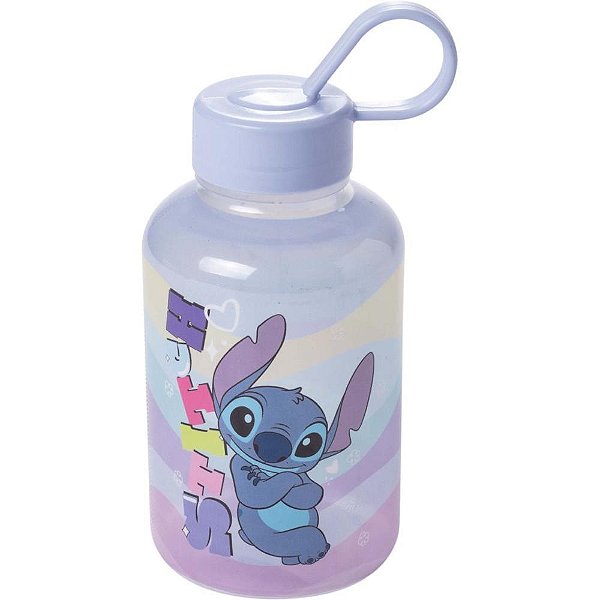 Garrafa plastica stitch cilindrica 280ml - plasutil (unidade)