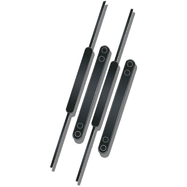 Grampo trilho plastico pequeno até 200fls. preto - carbrink (pct.c/50)
