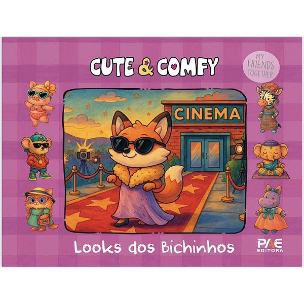Livro de colorir cute e comfy look bichinhos cd - pae editora (unidade)