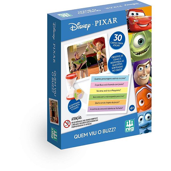 Jogo de cartas toy story quem viu buzz - nig brinquedos (unidade)