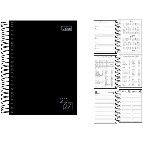 Agenda 2027 spice preta cd esp 160f129x187 - tilibra (pct.c/04)