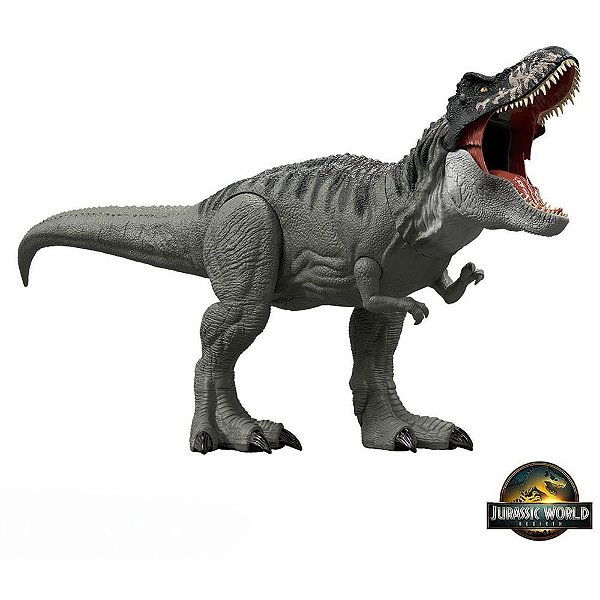 Boneco e personagem jw rebirth t-rex super 99cm - mattel (unidade)