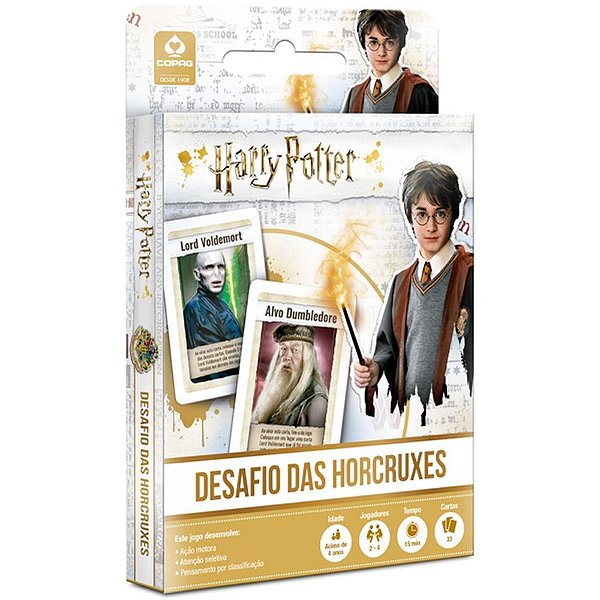 Jogo de cartas harry potter desafio horcruxes - copag (unidade)