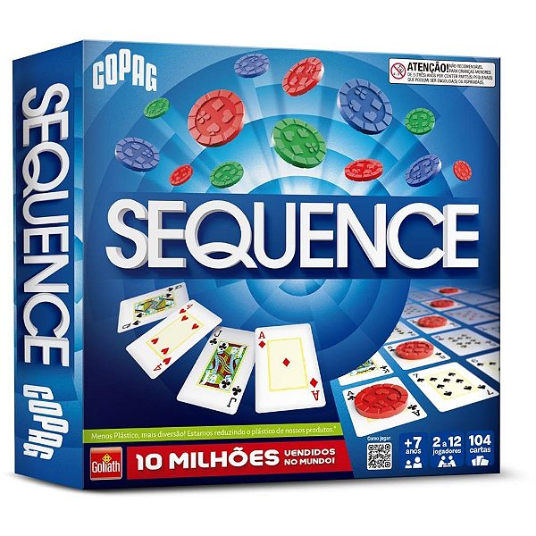 Jogo de tabuleiro sequence - copag (unidade)