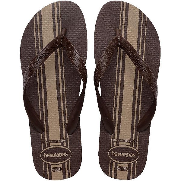 Chinelo havaianas masculino color essential 43/4 cafe - havaianas (par)