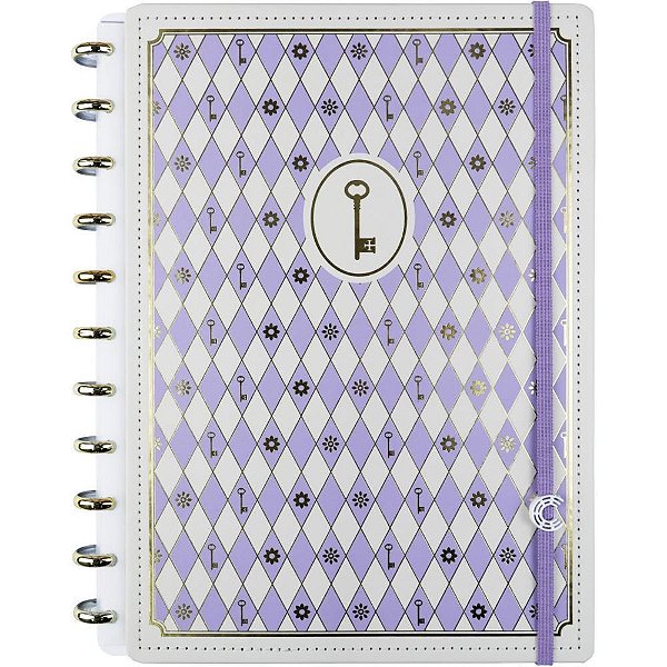Caderno inteligente grande isa akkari purple key 80fls - caderno inteligente (unidade)