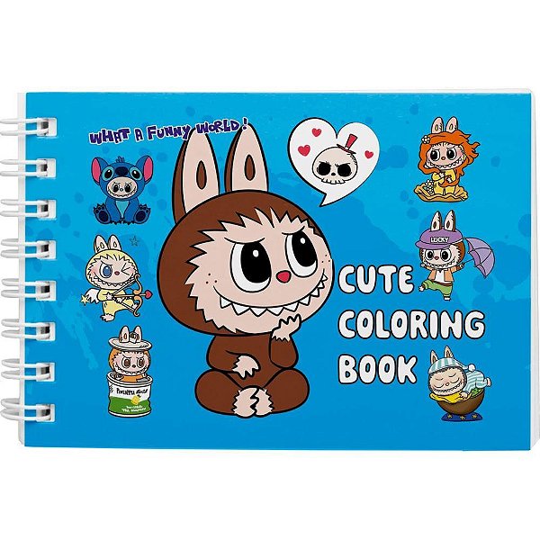 Livro de colorir monstrinhos animados cd azul - pae editora (unidade)