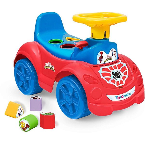 Veiculo para bebe totokinha spider man - cardoso toys (unidade)