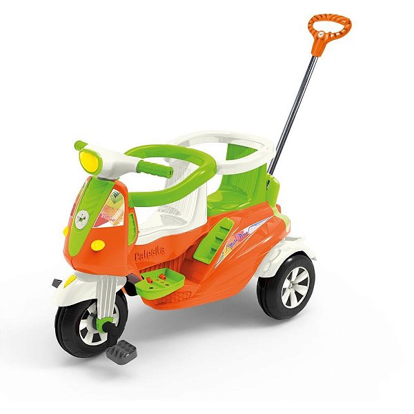 Veiculo para bebe moto duo 2em1 c/luz/som/capace - calesita (unidade)