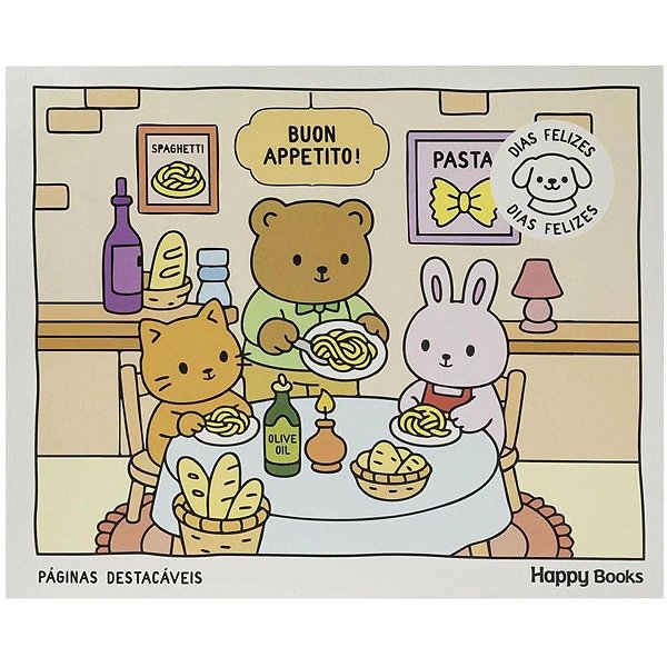 Livro de colorir cozy e cute:dia feliz 25x20 36 - todolivro (unidade)