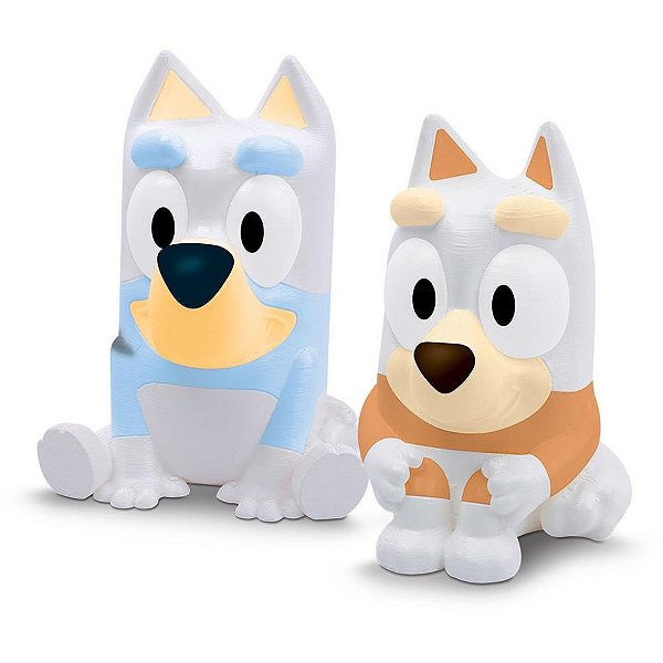 Boneco e personagem arts kit pintura bluey e bingo - elka (unidade)