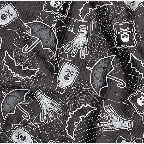 Tnt estampado 1,40m 40g halloween maozinha - supper (rl-25mts)