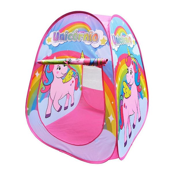Barraca infantil barraca unicornio 72x70x91cm - dm toys (unidade)