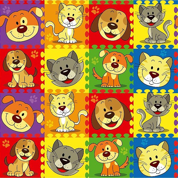 Papel presente bobina couche 60cm.mod.127 bichos - v.m.p. (bo-100mts)