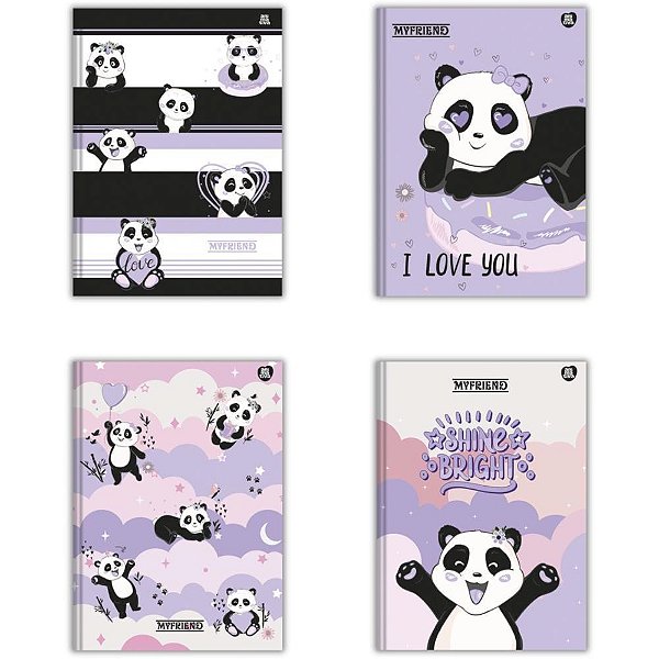 Caderno caligrafia capa dura my friend 48f - animativa (pct.c/10)