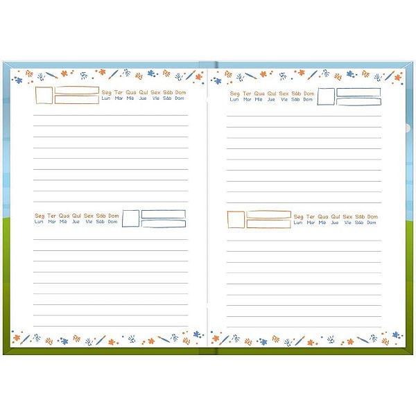 Agenda permanente escolar 96f.105x148mm - foroni (pct.c/05)