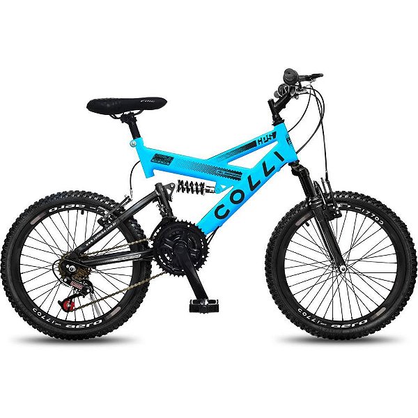 Bicicleta aro 20 gps azul - colli bike (unidade)