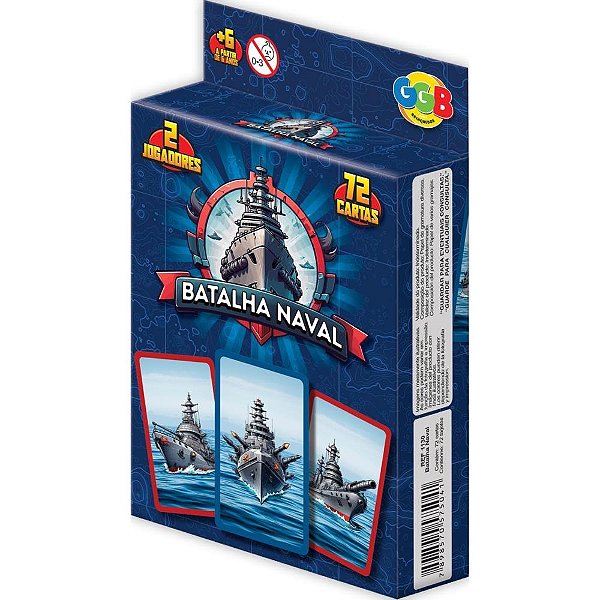 Jogo de cartas batalha naval 72 cartas - ggb plast (unidade)