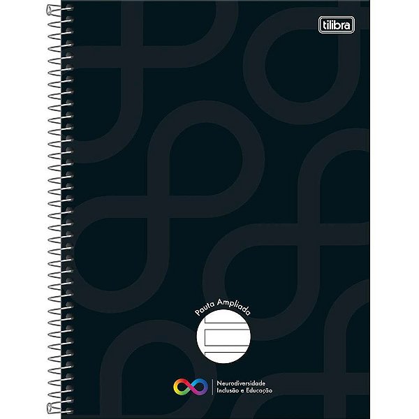 Caderno 01x1 capa dura neuro 80fls. pauta ampliada - tilibra (pct.c/04)