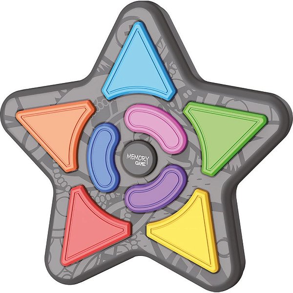 Jogo da memoria estrela 4 em 1 c/som e luz - dm toys (unidade)