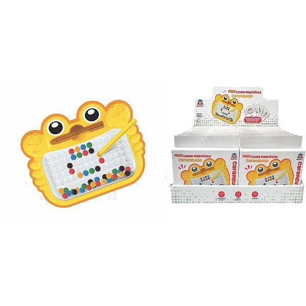 Lousa infantil caranguejo magnetica mini - braskit (unidade)