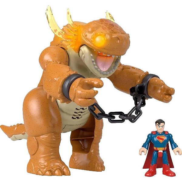 Imaginext super-man e vilão som e luz - mattel (unidade)