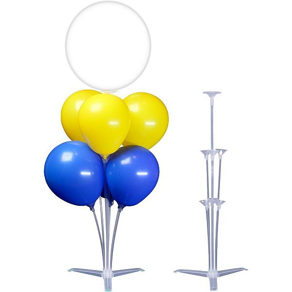 Suporte para balao kit arranjo 55cm p/07 baloes - klf festas (unidade)