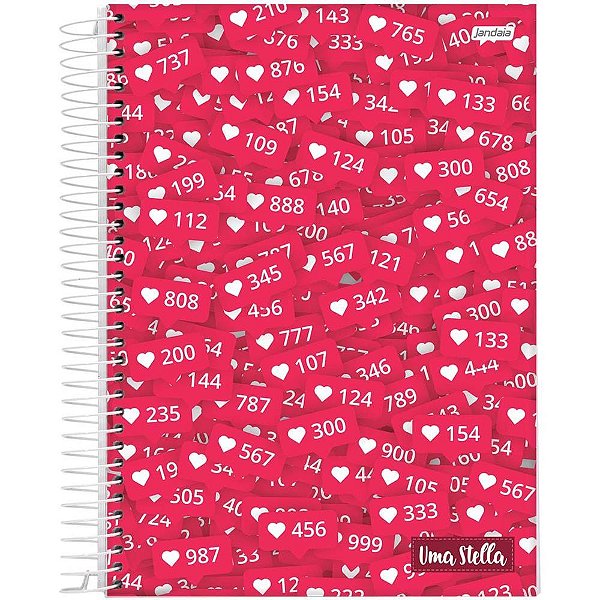 Caderno espiral 1/4 capa dura stella 80fls. - jandaia (pct.c/05)