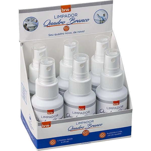 Produto para limpeza spray limpa quadro branco 60ml - brw (dp.c/06)