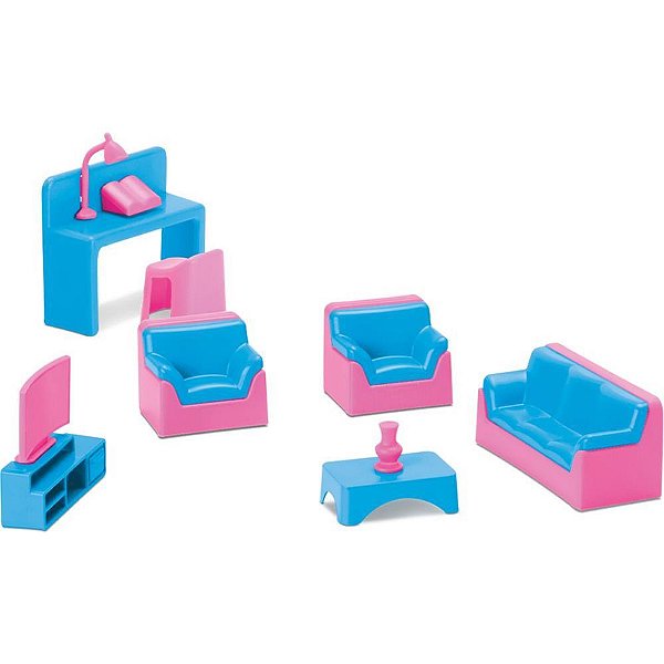 Casinha de boneca casa da judy c/boneca - samba toys (unidade)
