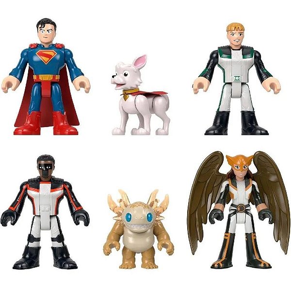 Imaginext super-man multipack c/6 - mattel (unidade)