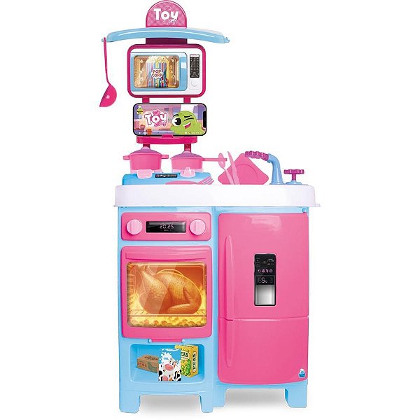 Brincando de casinha cozinha toy chef 92x44cm - samba toys (unidade)