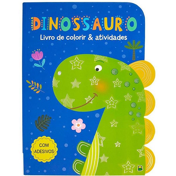 Livro infantil colorir c/ativ. dinossauro 21,5x28 40p - todolivro (unidade)