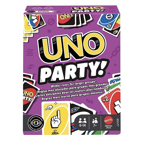 Jogo de cartas uno party refresh - mattel (unidade)