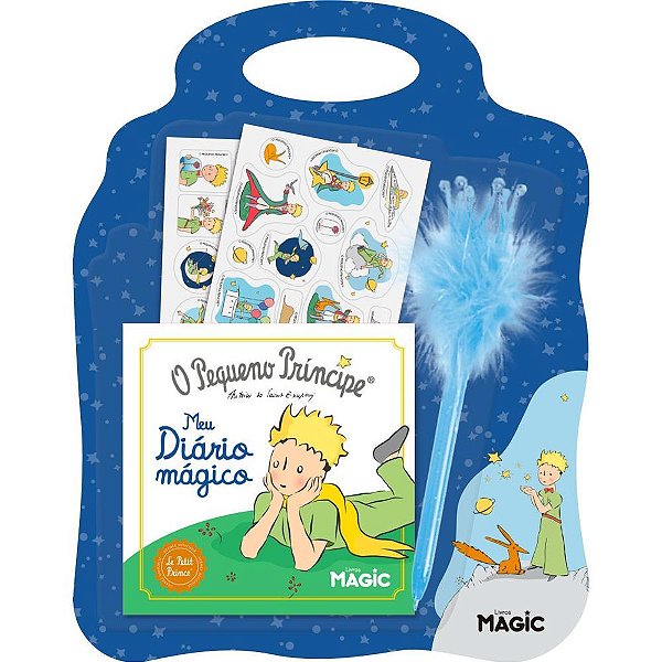 Diario o pequeno principe c/adesivos - magic kids (unidade)