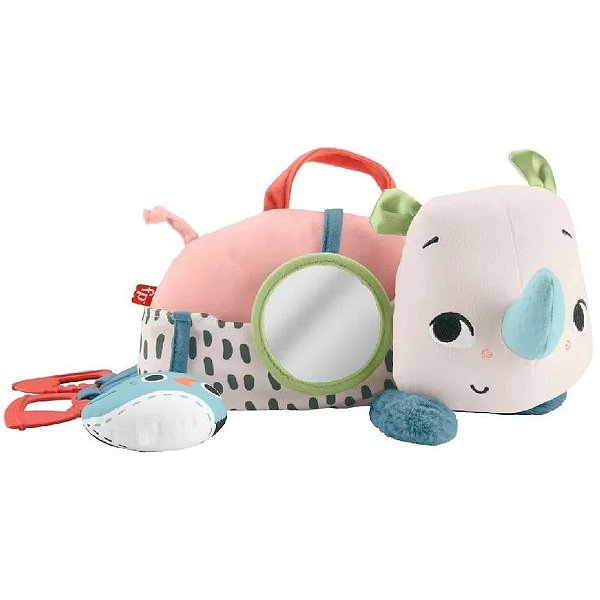 Fisher-price newborn toys rinoceronte estimulo e diversa - mattel (unidade)